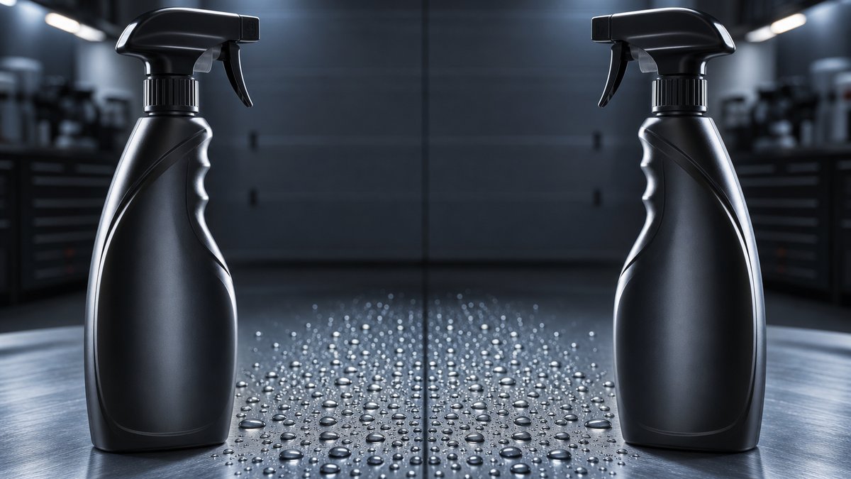 Best ceramic spray coating bottles paired head to head on a brushed metal surface