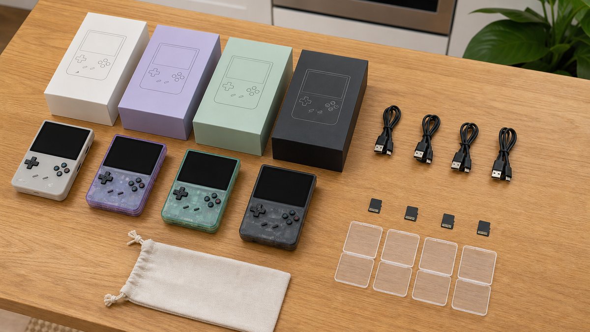 Best handheld for PS1 emulation picks unboxed on a kitchen table